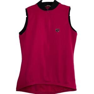 Pearl Izumi Ultra Sensor Jersey Cycling Tank Full Zip Back Pockets Red Medium